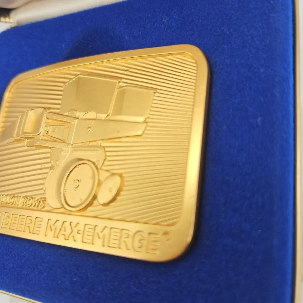 1984 John Deere Max-Emerge ONE MILLION ROWS Planter Belt Buckle 1930